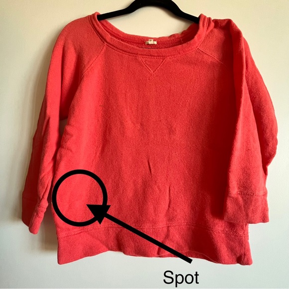 CORAL VINTAGE J CREW SWEATSHIRT - Picture 3 of 8